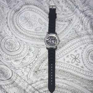 Black with Leopard print watch
